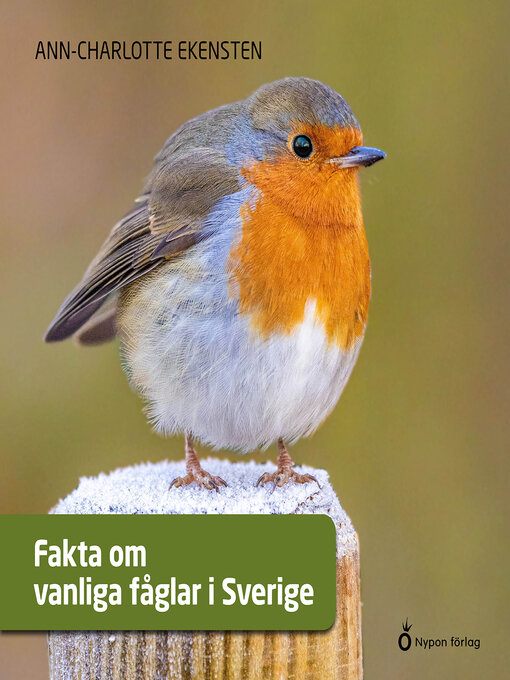 Omslagsbild för Fakta om vanliga fåglar i Sverige